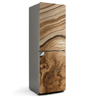 Okleina na lodówkę Wzór zbliżenia słojów drewna