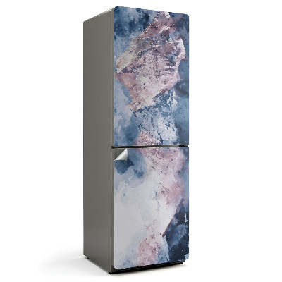 Nalepka na lodówkę Abstrakcyjny wzór akwarelowy