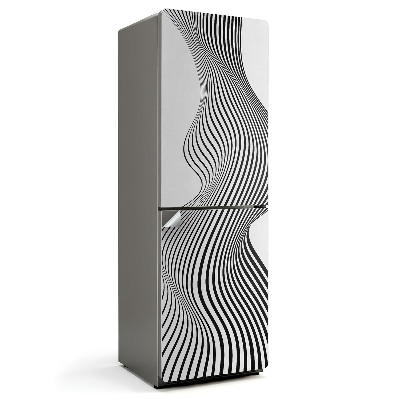 Naklejka na lodówkę Dynamiczne fale z wielu linii