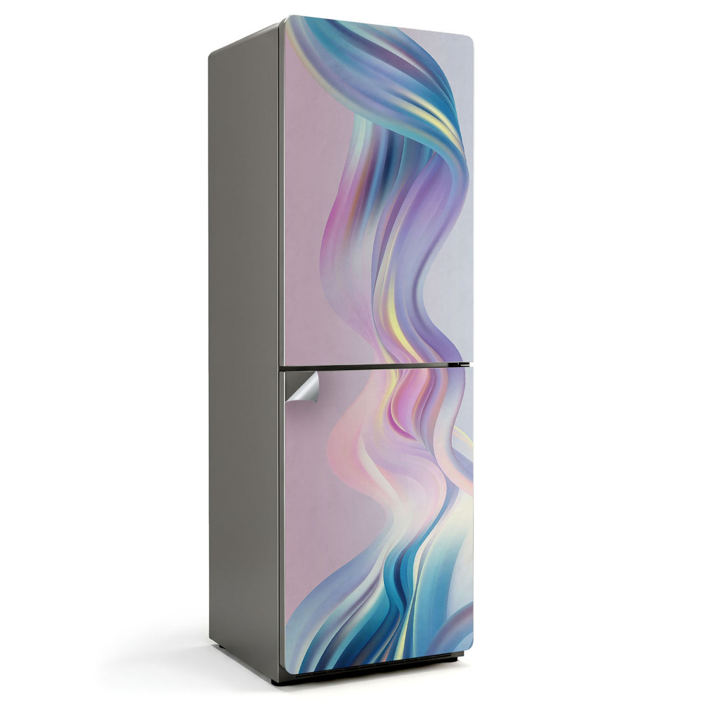 Nalepka na lodówkę Fale w pastelowych odcieniach