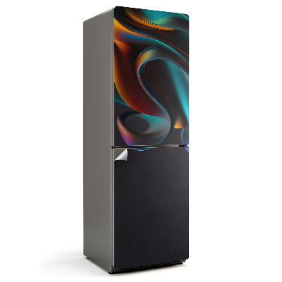 Okleina na lodówkę Abstrakcyjne fale i kształty