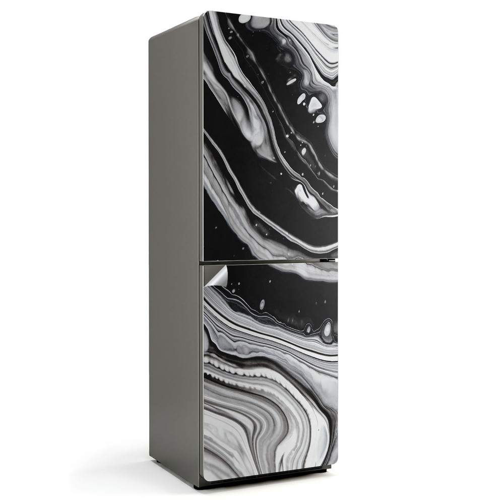 Naklejka na lodówkę Abstrakcyjne fale w ruchu