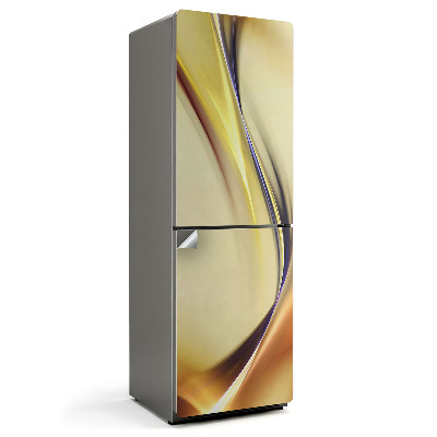 Okleina na lodówkę Płynne linie i fale