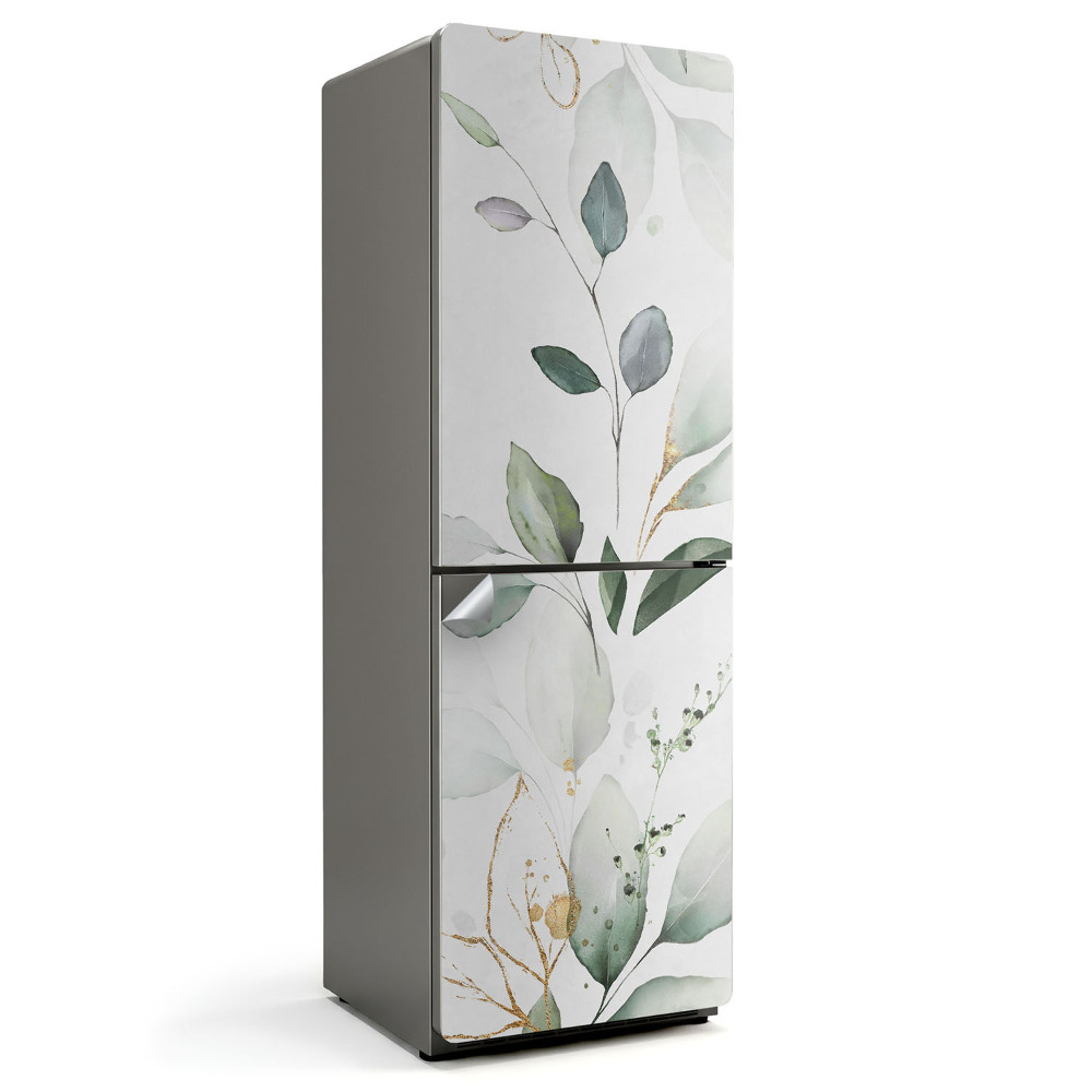 Nalepka na lodówkę Delikatne liście i gałązki
