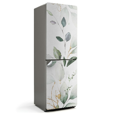 Nalepka na lodówkę Delikatne liście i gałązki