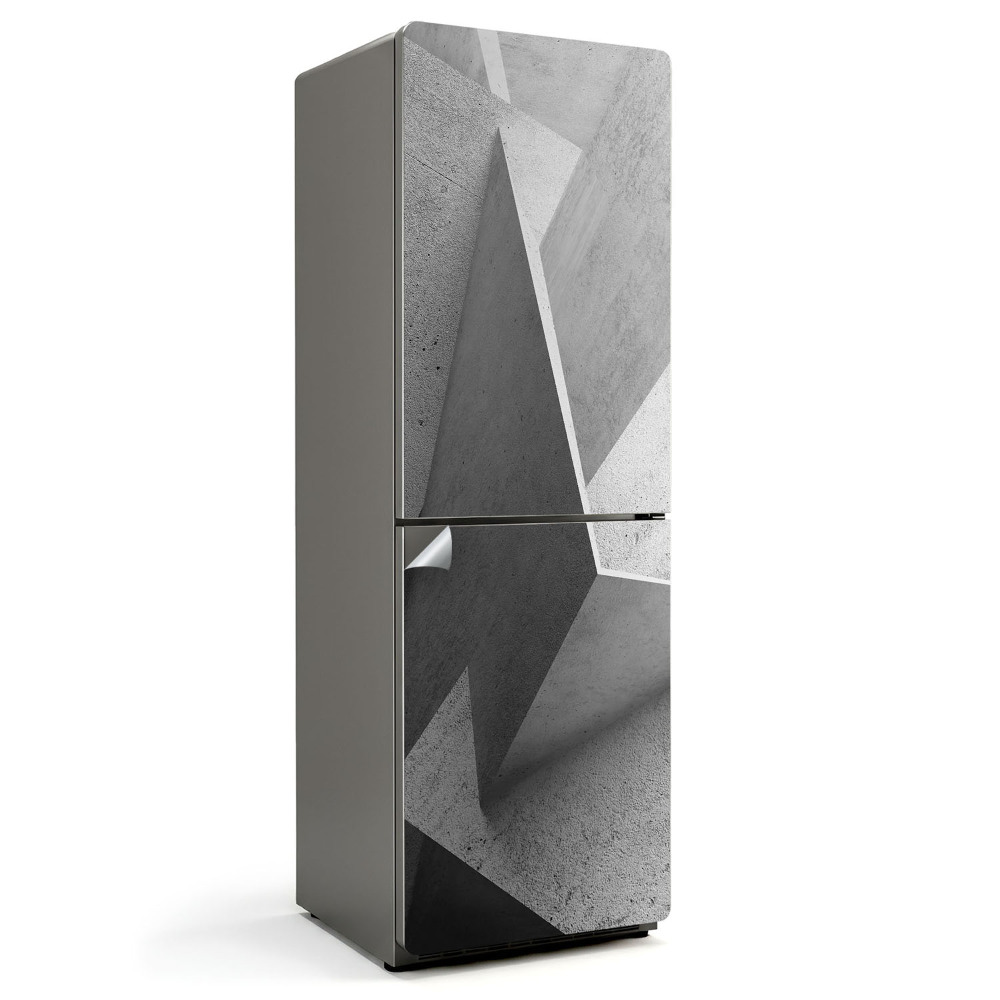 Nalepka na lodówkę Abstrakcyjna geometria 3D