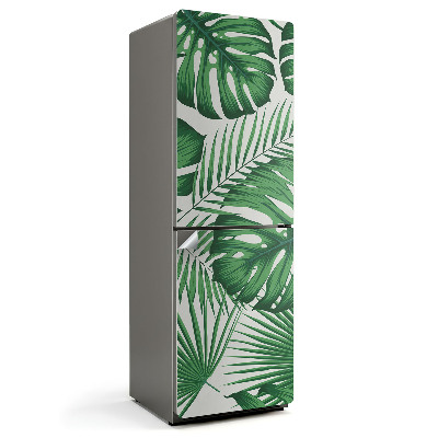 Okleina na lodówkę Kompozycja liści tropikalnych