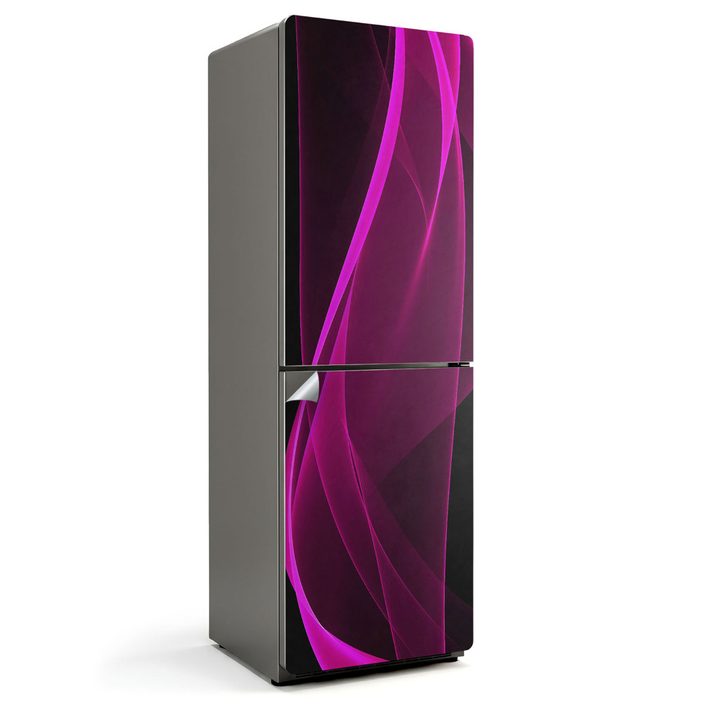 Okleina na lodówkę Fale dynamicznych linii