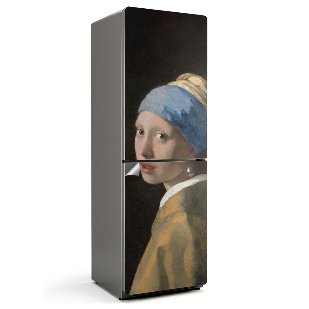 Nalepka na lodówkę Portret dziewczyny z perłą