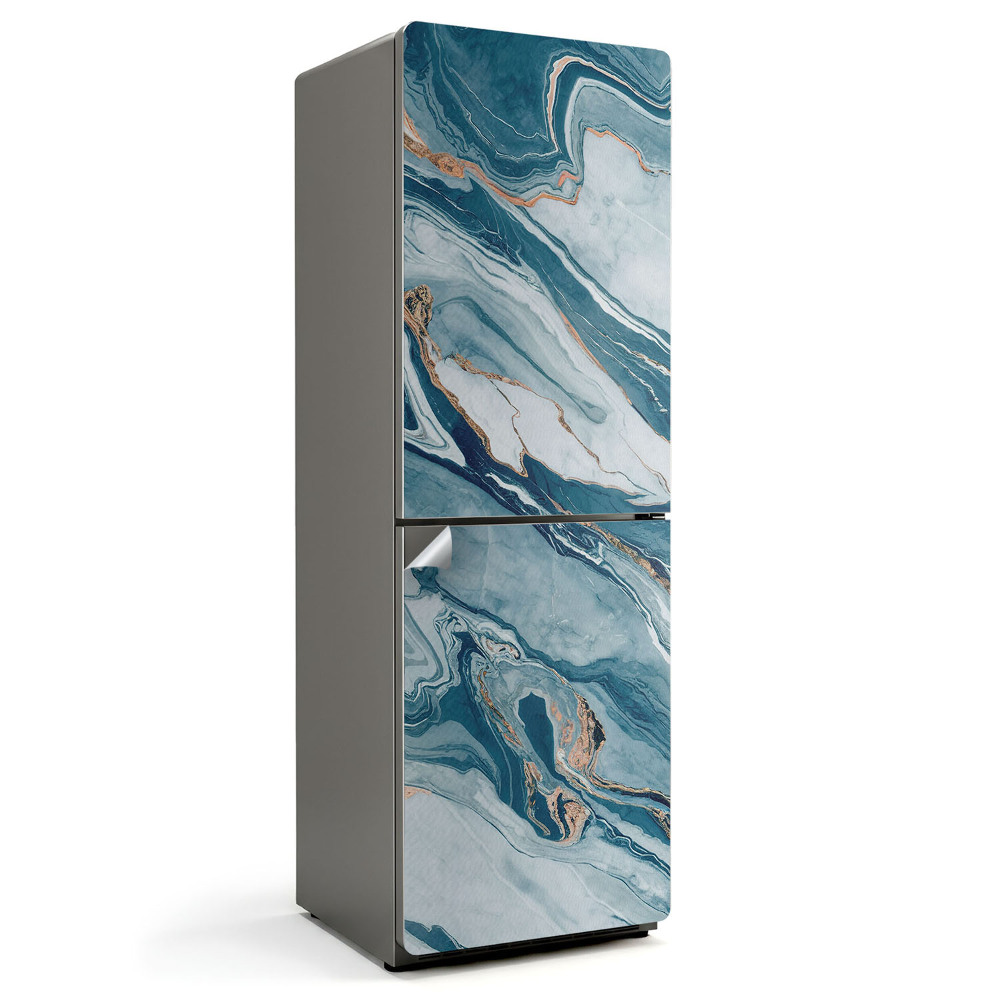 Nalepka na lodówkę Abstrakcyjne fale w ruchu