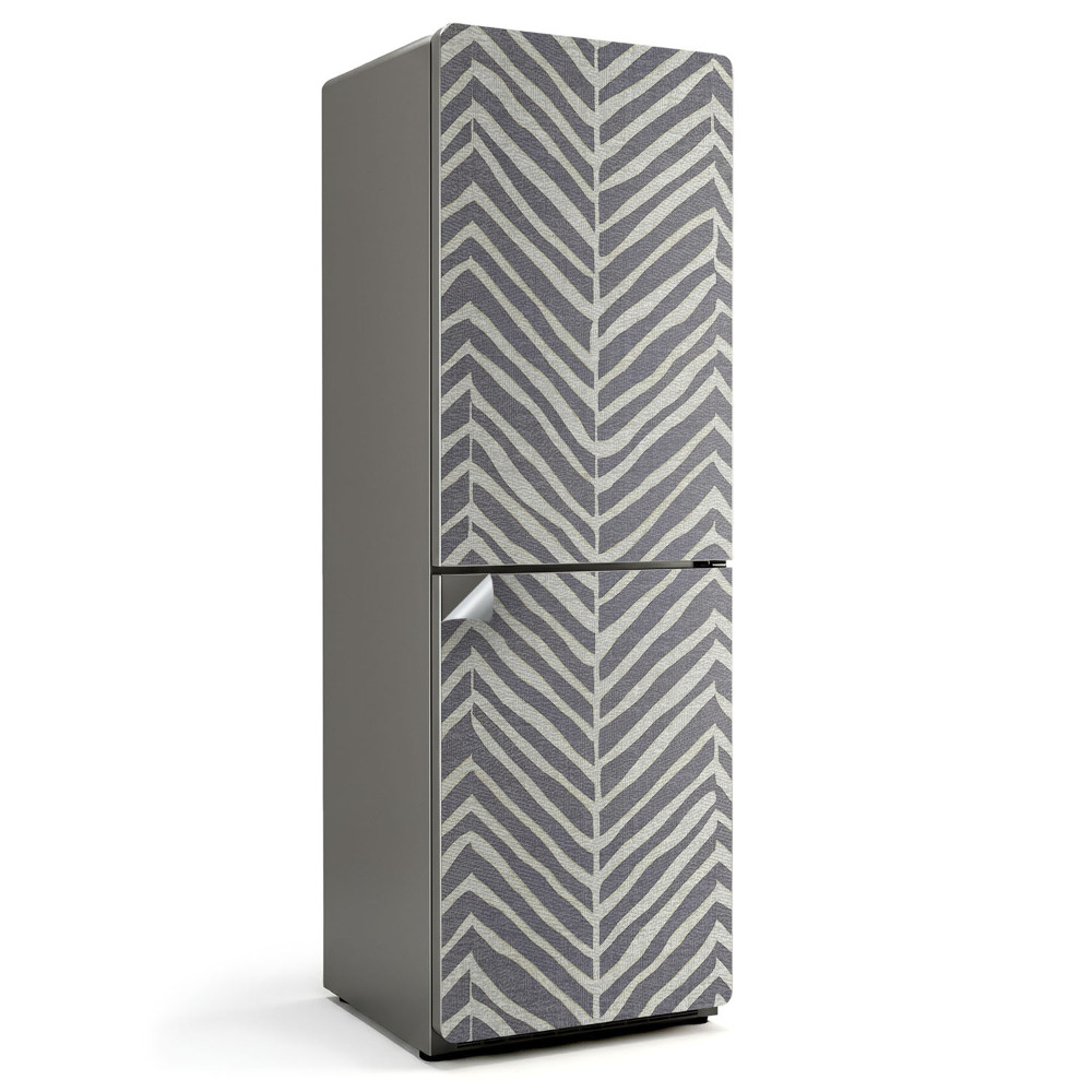 Naklejka na lodówkę Wzór w zygzaki i linie