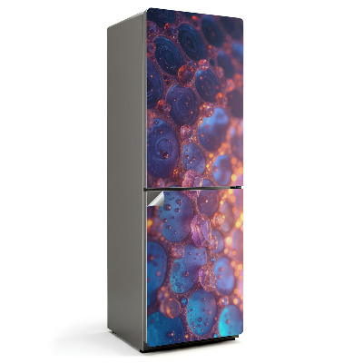 Nalepka na lodówkę Abstrakcyjne bąbelki i kształty