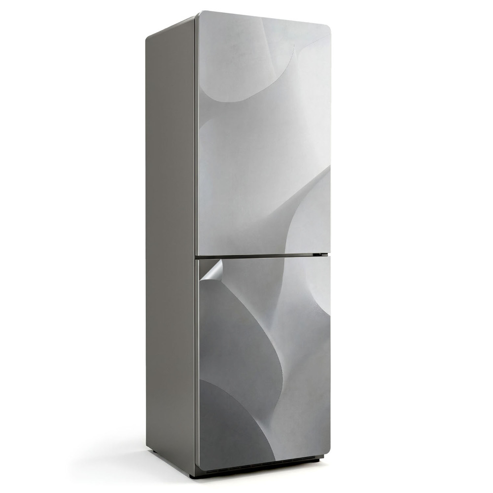 Nalepka na lodówkę Fale abstrakcyjnych kształtów