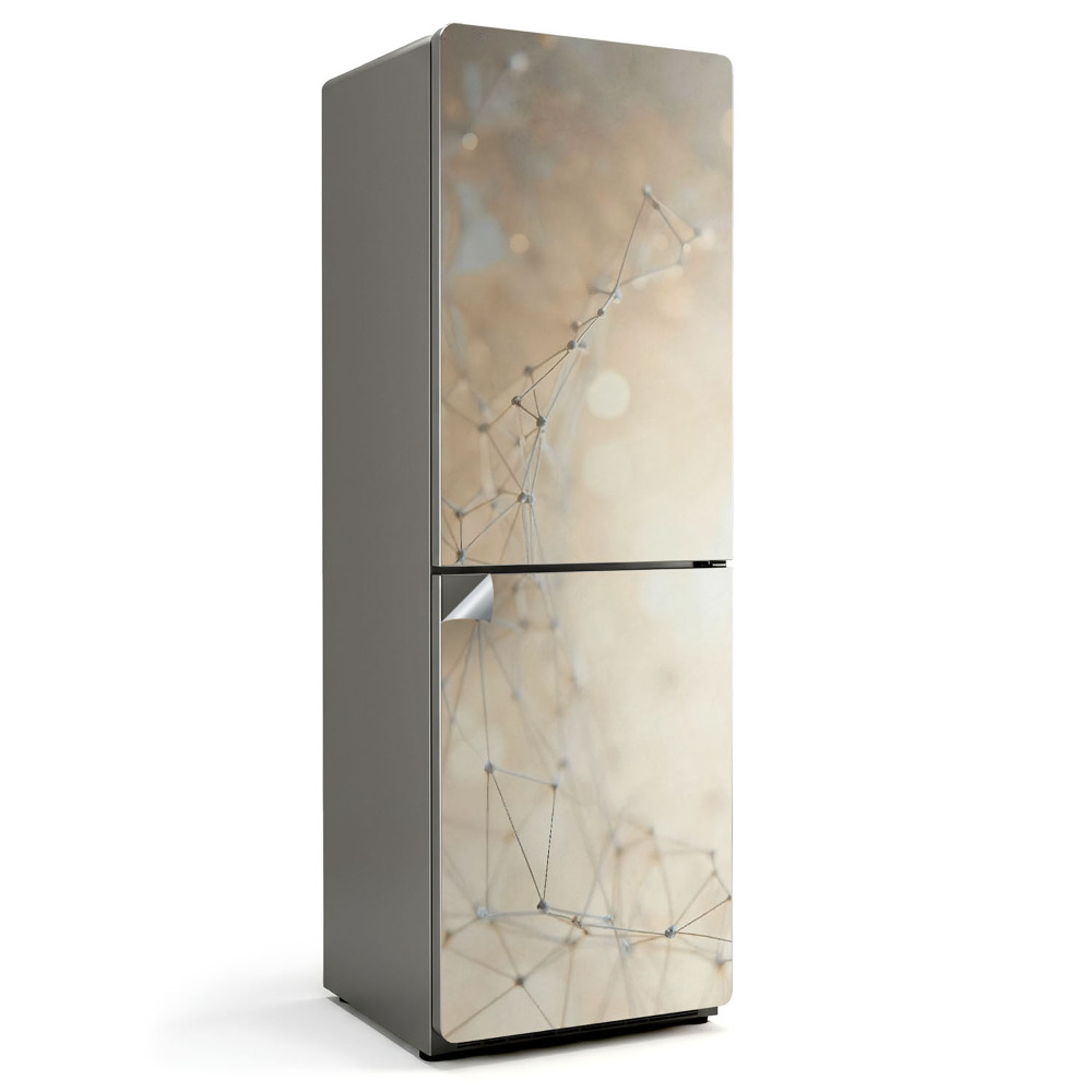 Okleina na lodówkę Abstrakcyjna sieć linii