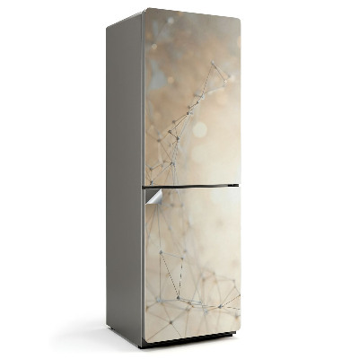 Okleina na lodówkę Abstrakcyjna sieć linii