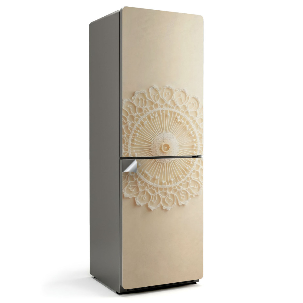 Okleina na lodówkę Wzór koronkowy w okręgu