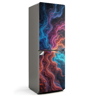 Okleina na lodówkę Dynamiczne fale energii