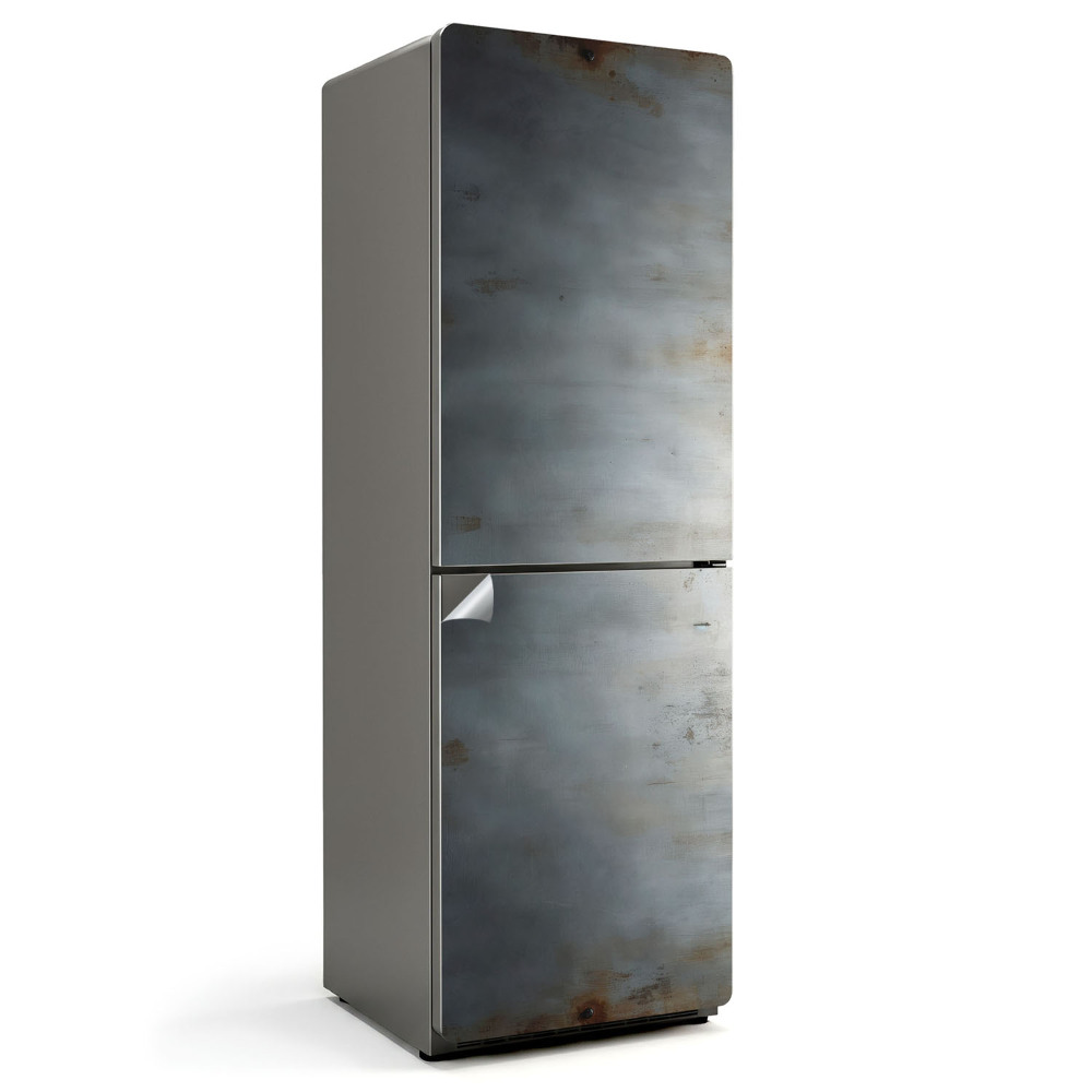 Okleina na lodówkę Tekstura metaliczna z rysami