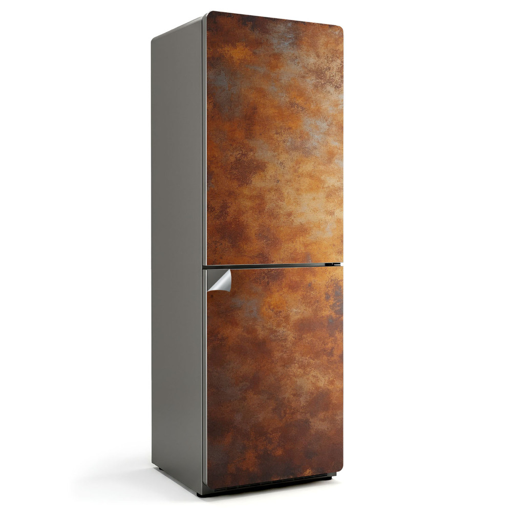 Naklejka na lodówkę Tekstura metaliczna z rdzą