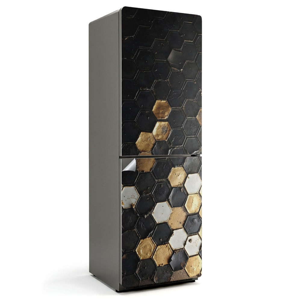 Nalepka na lodówkę Geometryczny wzór heksagonów