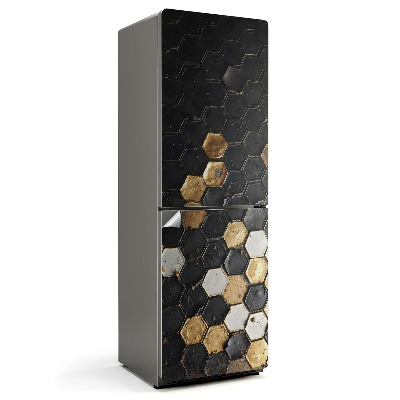 Nalepka na lodówkę Geometryczny wzór heksagonów