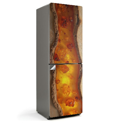 Nalepka na lodówkę Naturalny żywiczny wzór