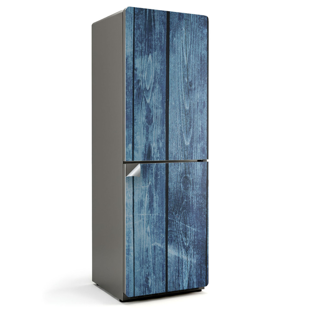 Okleina na lodówkę Deski drewniane w pionie