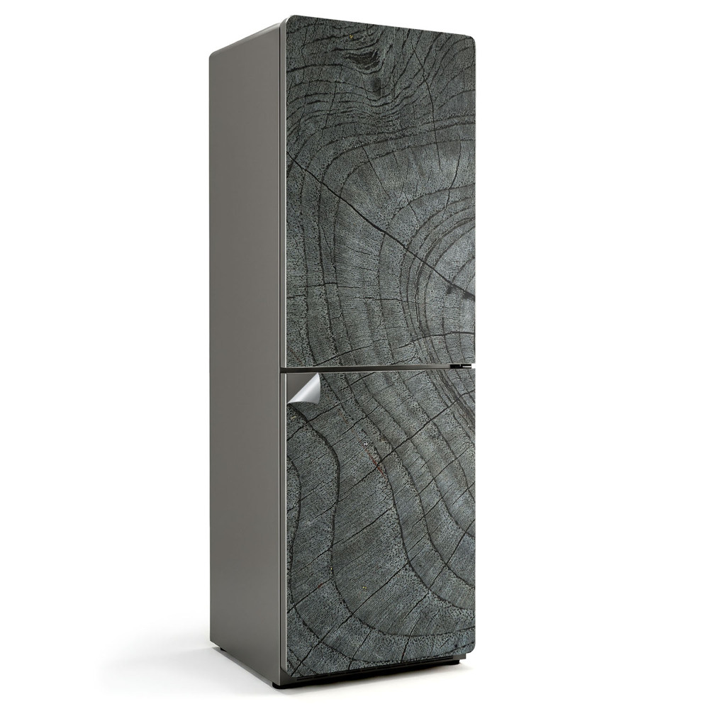 Naklejka na lodówkę Zbliżenie na słój drewna