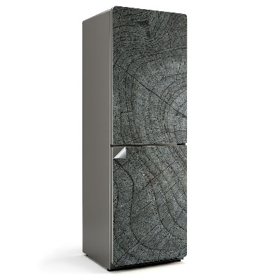 Naklejka na lodówkę Zbliżenie na słój drewna