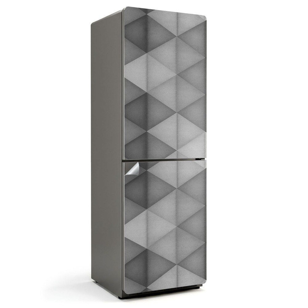 Okleina na lodówkę Wzór trójwymiarowych trójkątów