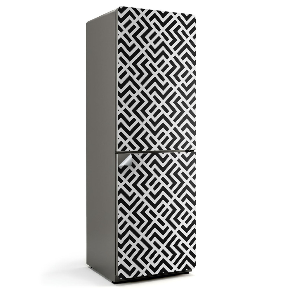 Nalepka na lodówkę Dynamiczny wzór geometryczny