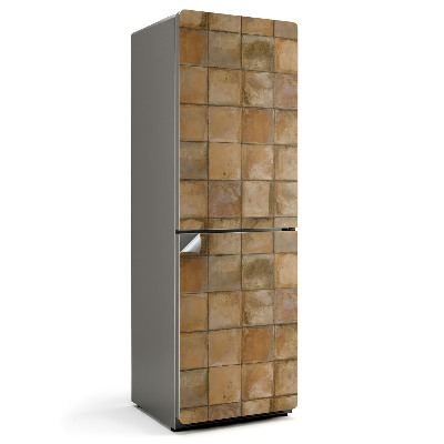 Nalepka na lodówkę Kafelki w odcieniach ziemi