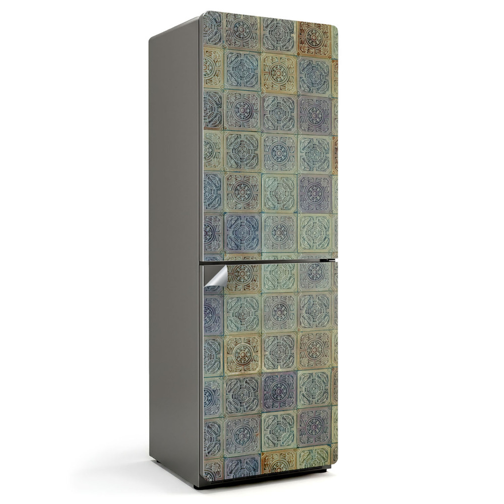 Okleina na lodówkę Wzór mozaiki z ornamentami