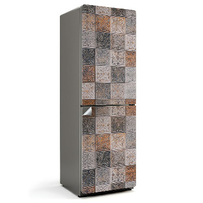 Okleina na lodówkę Wzór dekoracyjnych płytek