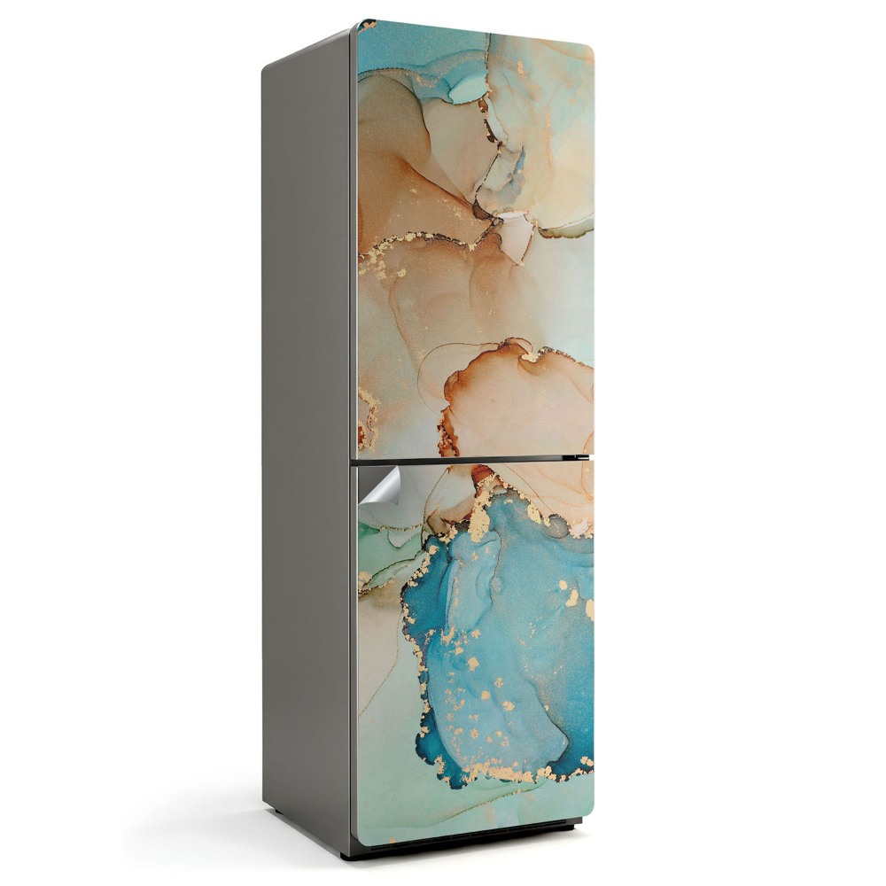 Nalepka na lodówkę Abstrakcyjne płynne plamy