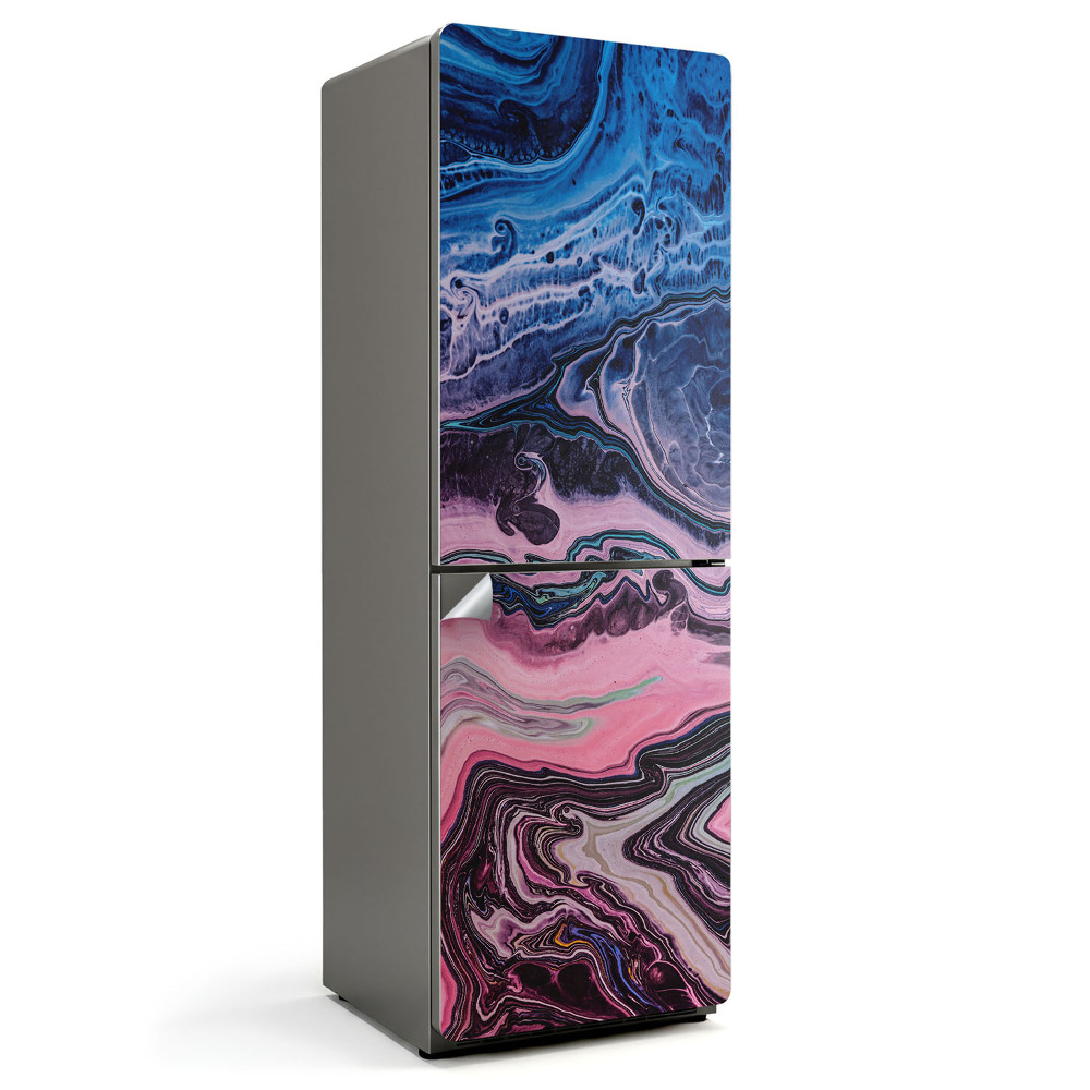 Nalepka na lodówkę Abstrakcyjne fale w ruchu