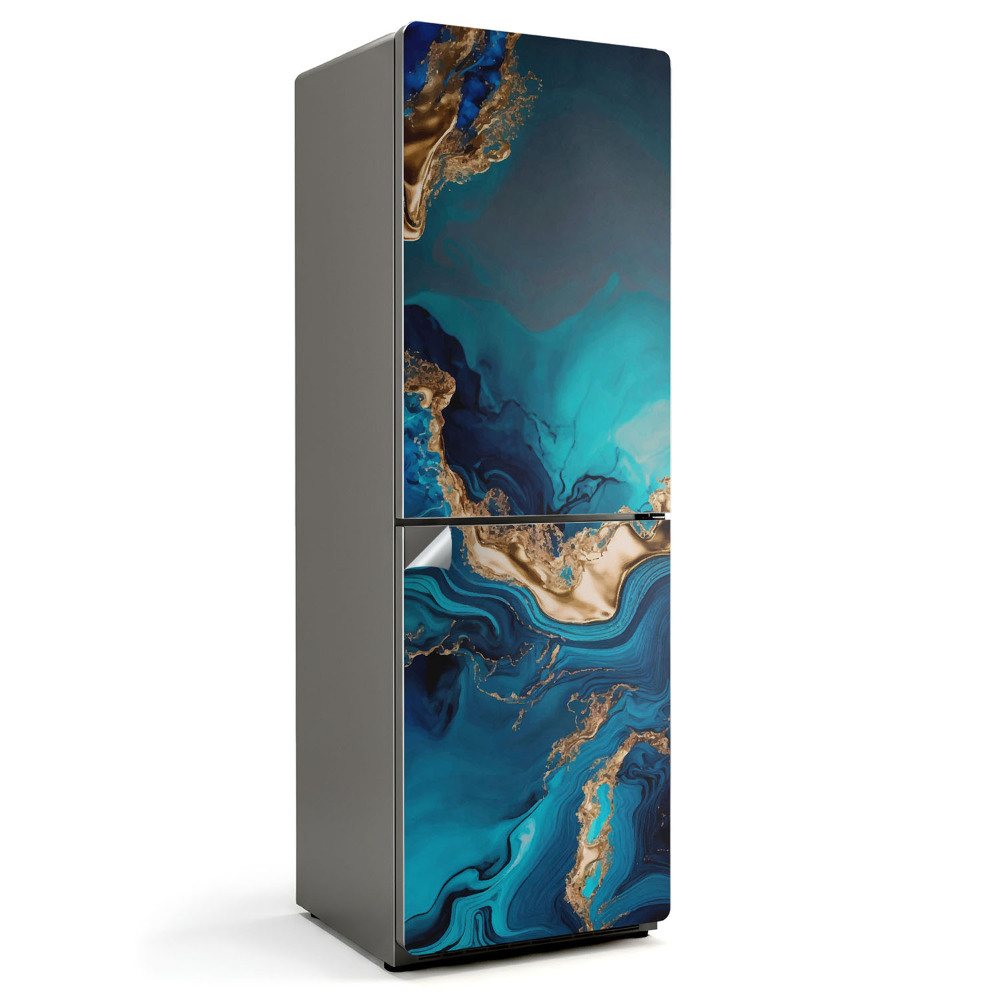 Nalepka na lodówkę Abstrakcyjne fale i plamy