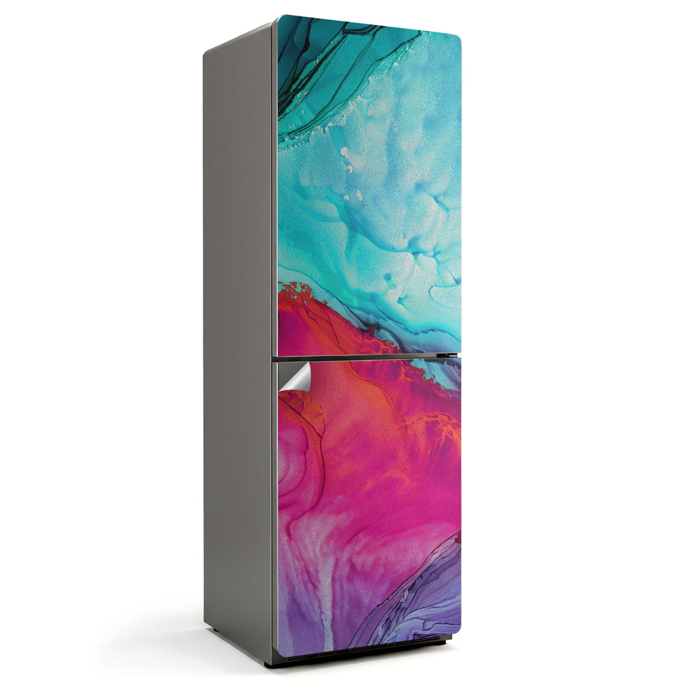 Naklejka na lodówkę Abstrakcyjny wzór płynów