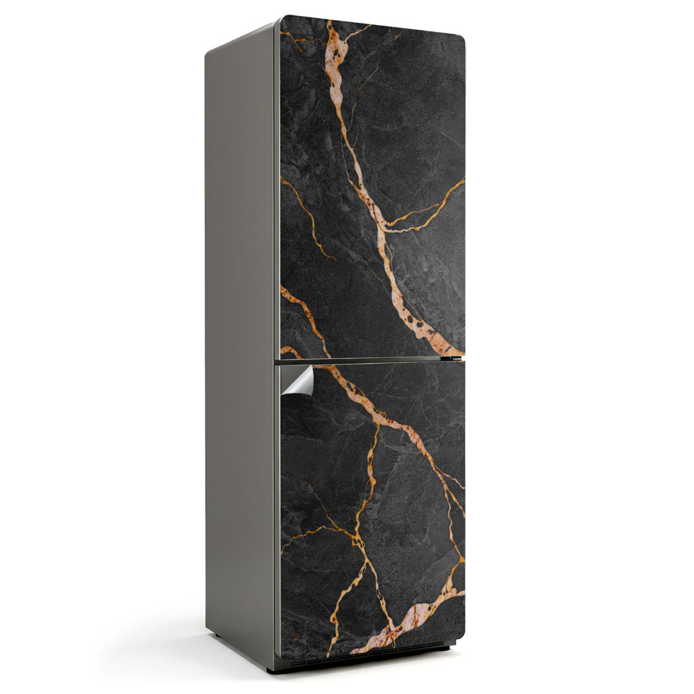 Okleina na lodówkę Wzór marmurowy z żyłami