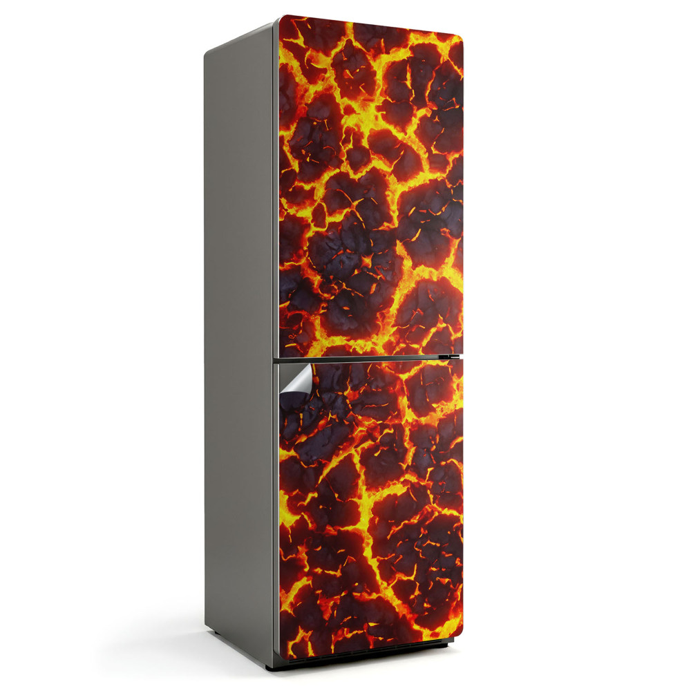 Naklejka na lodówkę Wzór lawy w ruchu