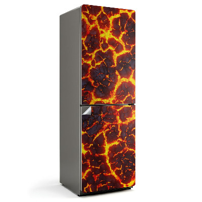 Naklejka na lodówkę Wzór lawy w ruchu