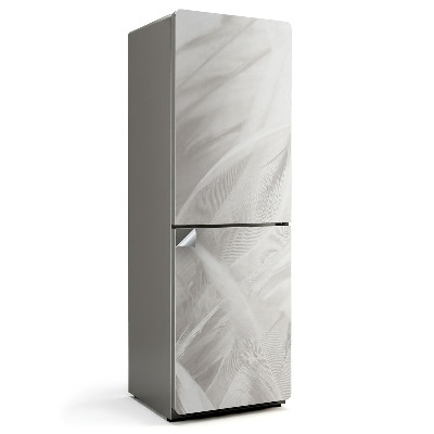 Naklejka na lodówkę Delikatne pióra w ruchu