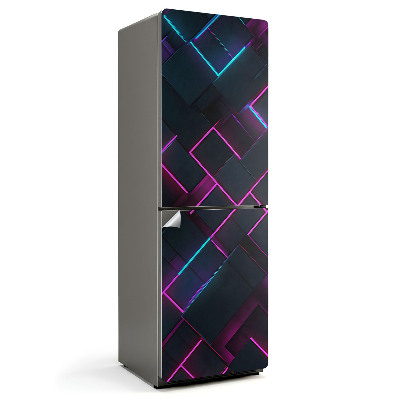 Nalepka na lodówkę Futurystyczny wzór geometryczny