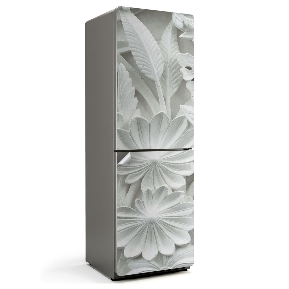 Nalepka na lodówkę Wzór kwiatowy reliefu