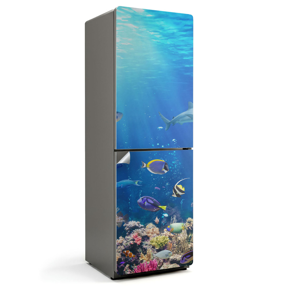 Okleina na lodówkę Podwodny świat ryb