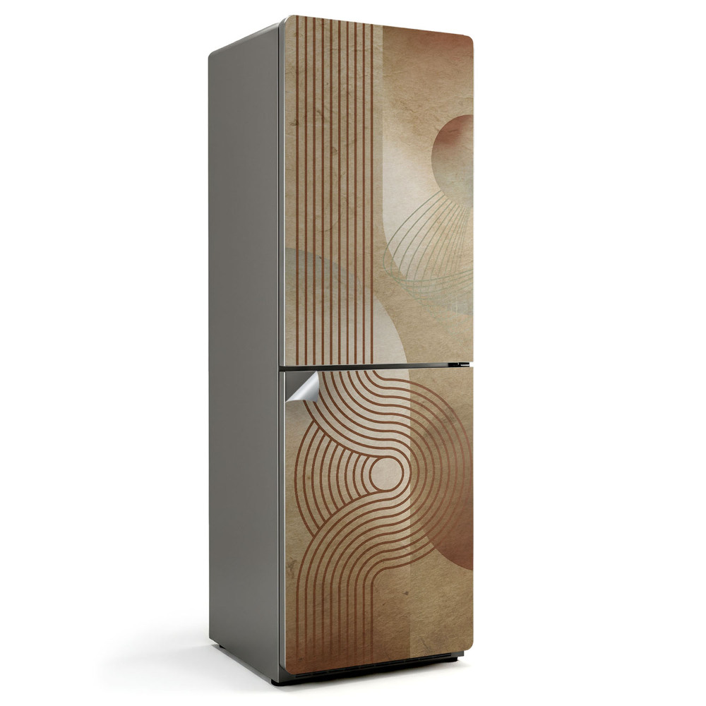 Nalepka na lodówkę Abstrakcyjne linie i kształty