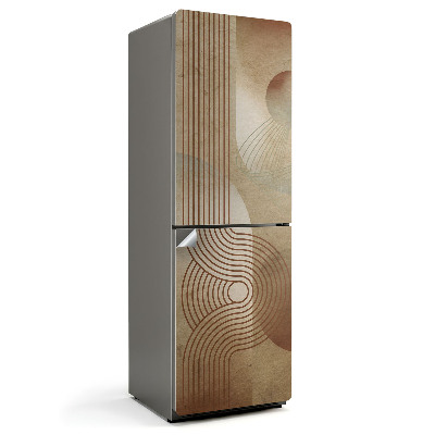 Nalepka na lodówkę Abstrakcyjne linie i kształty