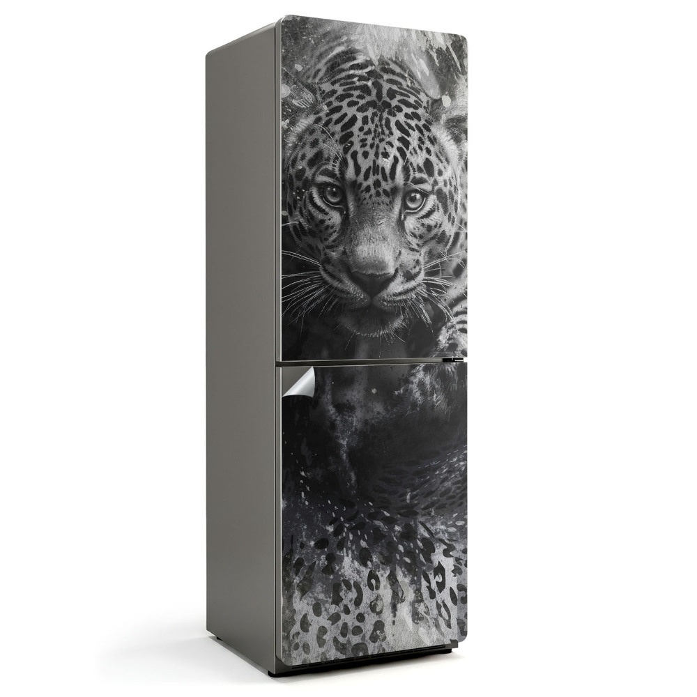 Okleina na lodówkę Jaguar w dzikiej naturze