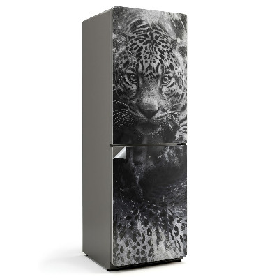 Okleina na lodówkę Jaguar w dzikiej naturze