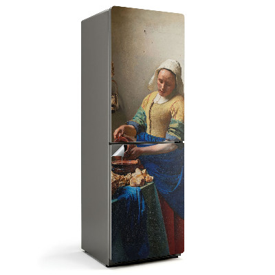Nalepka na lodówkę Obraz Mleczarka Jan Vermeer